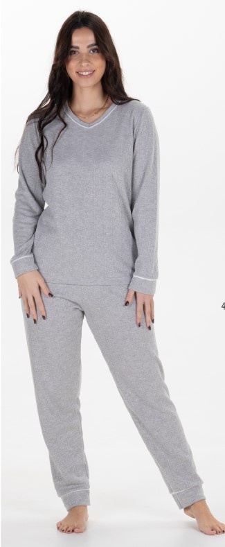 Pijama Senhora - interlock refª 24373 - R&A (inverno)