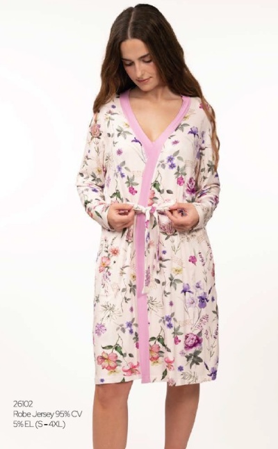 Robe Senhora jersey - Refª 26102 - R&A (verão 2026)