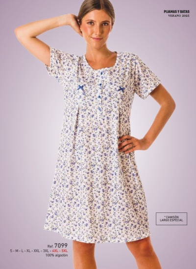 Camisa de Dormir - refª 7099 - DL (verão 2025)