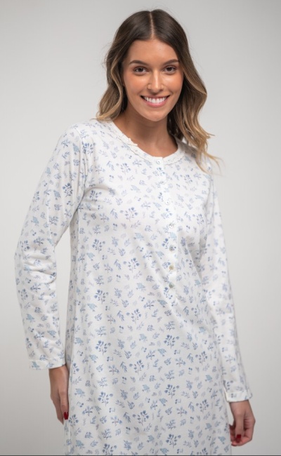 Camisa de Dormir - refª 3090 - Jersey - Mira (inverno)
