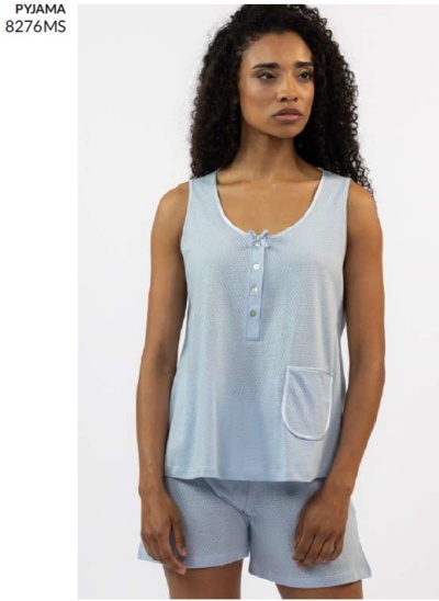 Pijama de calção e alças senhora ref 8276MS Mira (verão)