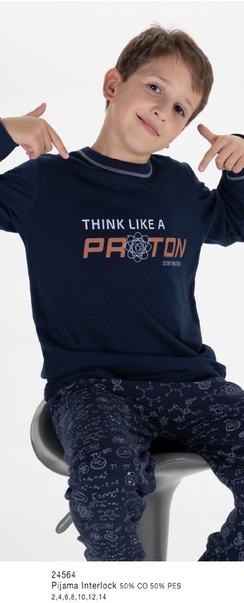 Pijama criança - interlock  refª 24564 - R&A (inverno)