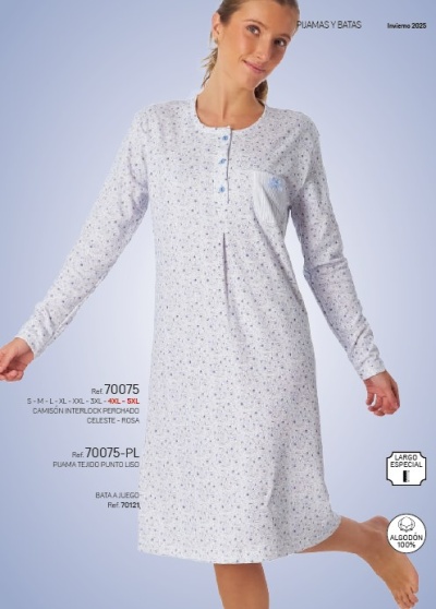 Camisa de Dormir - refª 70075 - DL (inverno 2025)