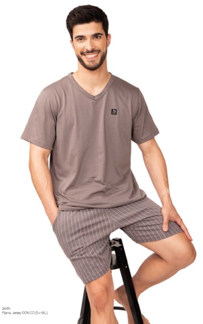 Pijama de homem calção refª26415 - R&A (verão 2026)