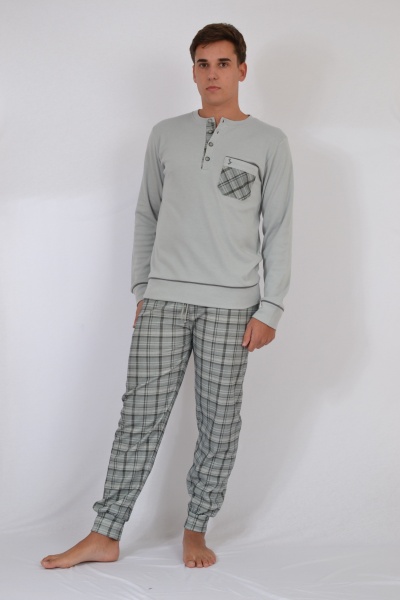Pijama de homem cardado refª4009 - Sónia (inverno 2026)