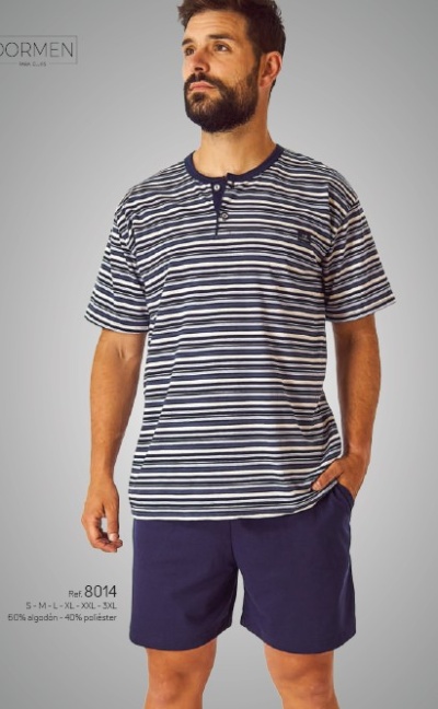 Pijama de homem calção refª8014 - D&L (verão 2026)