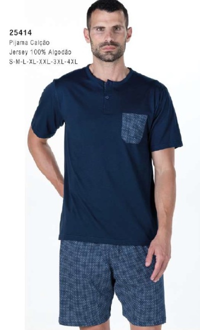 Pijama de homem calção refª25414 - R&A (verão)