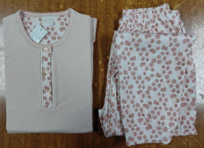 Pijama Senhora 100% algodão - refª 5215 - Desana (inverno 2025)