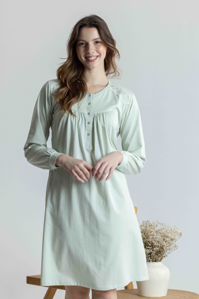 Camisa de Dormir - refª 3361 - 100% algodão  - Mira (inverno 2026)