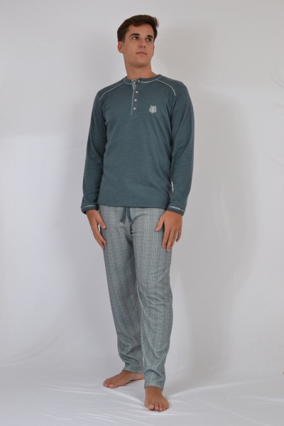 Pijama de homem cardado refª4001 - Sónia (inverno 2026)