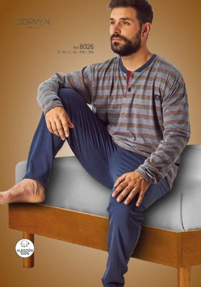 Pijama de homem refª8026 - D&L (verão 2026)