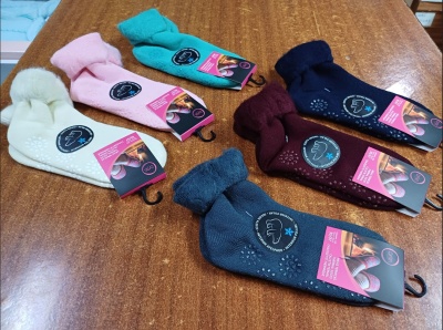 Meia Termica senhora com antiderrapante - Dara