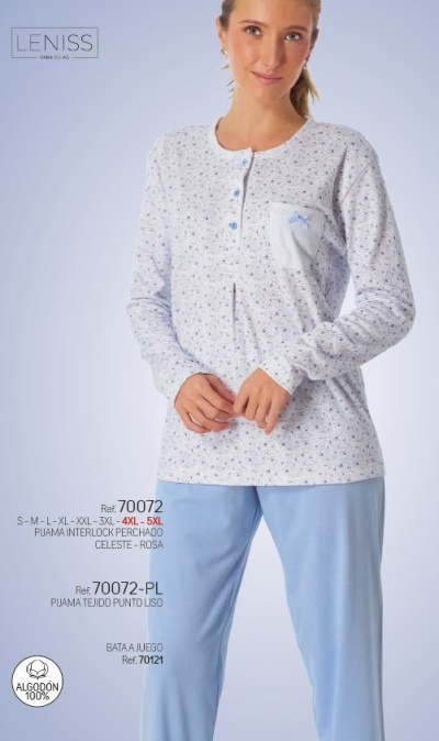 Pijama Senhora - refª 70072 - DL (inverno 2025)