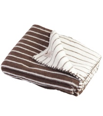 Cobertor riscas lã - Ecolã