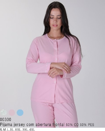 Pijama Senhora - jersey  refª 00300 - R&A (meia estação)