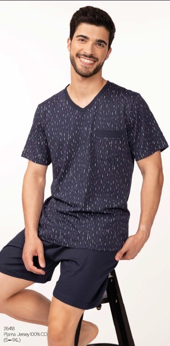 Pijama de homem calção refª26418 - R&A (verão 2026)