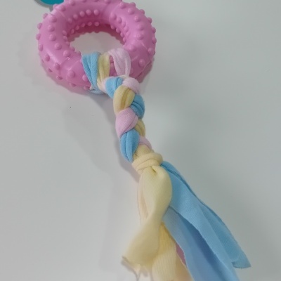 Arco mordedor com fita P/Cão