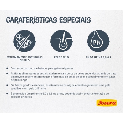 Josera Catelux - Ração Seca para Gato Adulto com Pelo Comprido
