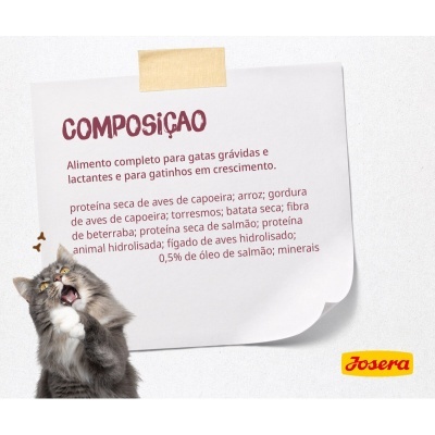 Josera Kitten - Ração seca para gatinhos e gatas gestantes ou lactantes