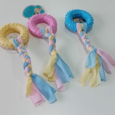 Arco mordedor com fita P/Cão