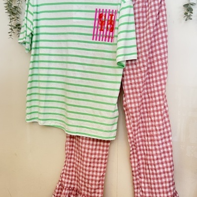 T-shirt e Calça Vichy