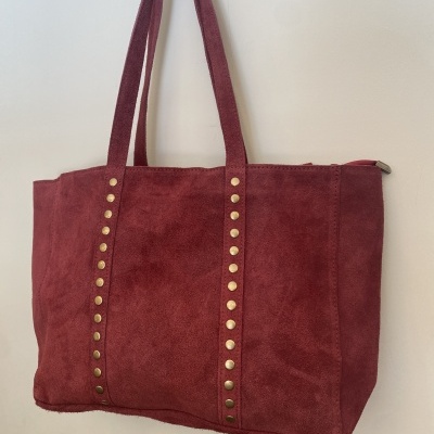 Mala camurça tachas Trendy School