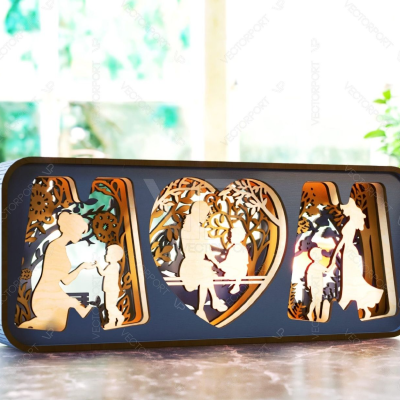 Placa de decoração para o dia da Mãe e dia do Pai