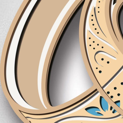 Quadro 3D de 5 camadas Alianças