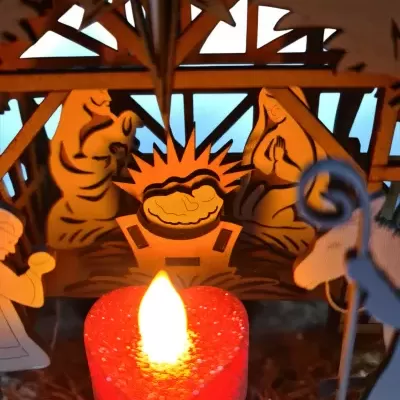 Presépio estilo celeiro