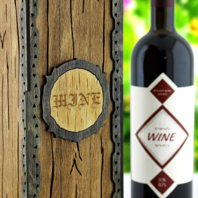 Caixa de vinho estilo Celta