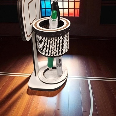 Organizador de canetas formato Cesto de Basquete