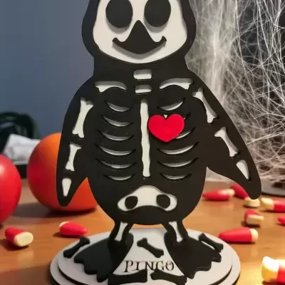 Plaquinhas de esqueletos Halloween