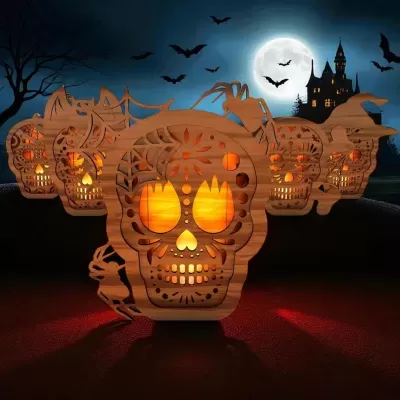 Porta velas Halloween