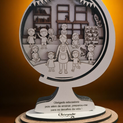 Placa de Agradecimento a Educadoras