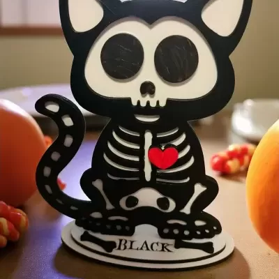 Plaquinhas de esqueletos Halloween