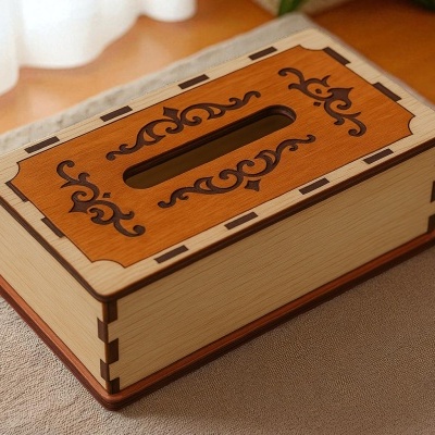 Caixa de lenços personalizada.