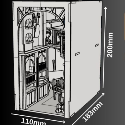 Book Nook para estantes