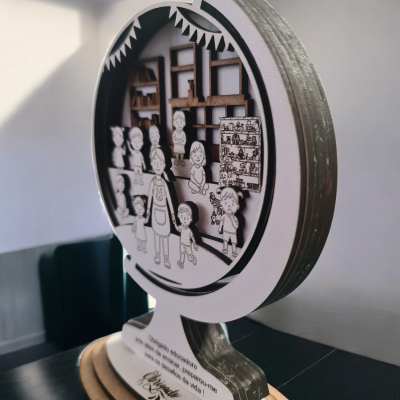 Placa de Agradecimento a Educadoras