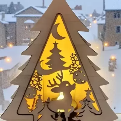 Luzes presença Arvore Natal