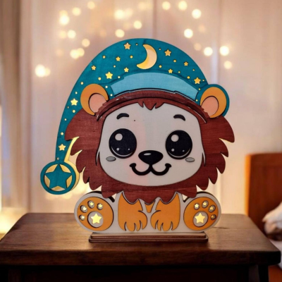 Luzes de presença para quarto de criança em forma de animais