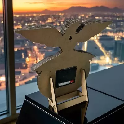 Relógio Benfica de secretária 3D