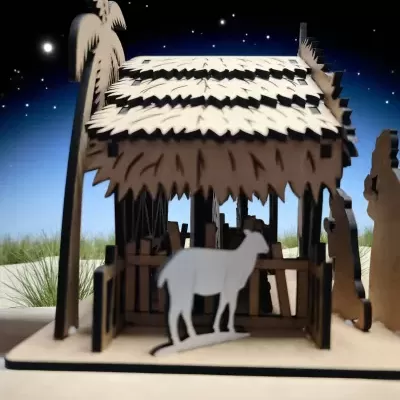 Presépio estilo celeiro