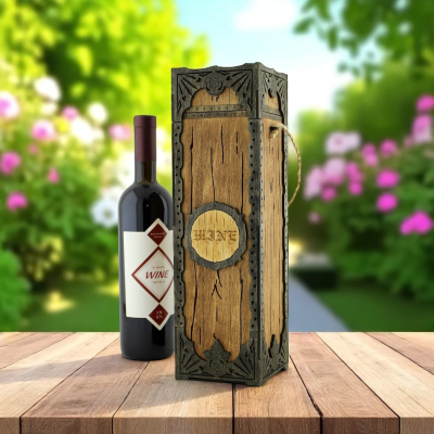 Caixa de vinho estilo Celta