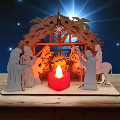 Presépio estilo celeiro