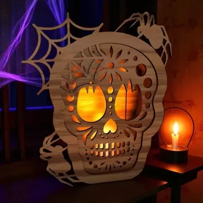 Porta velas Halloween