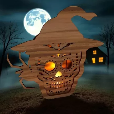 Porta velas Halloween