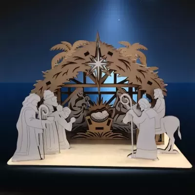 Presépio estilo celeiro