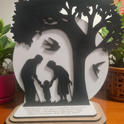 Placa decorativa dia dos Avós