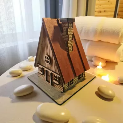 Queimador de incenso formato casinha