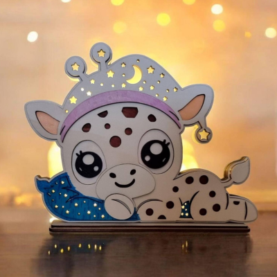 Luzes de presença para quarto de criança em forma de animais